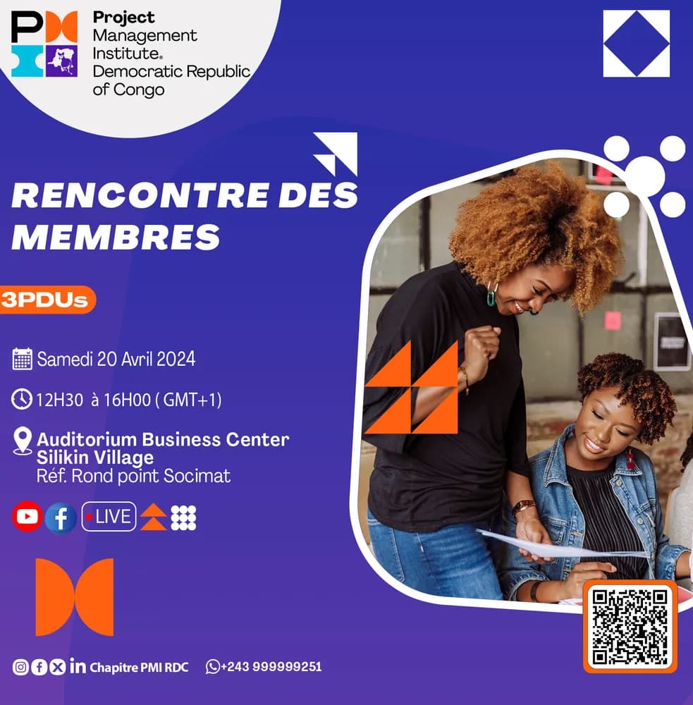 Affiche de la rencontre des membres d'avril 2024