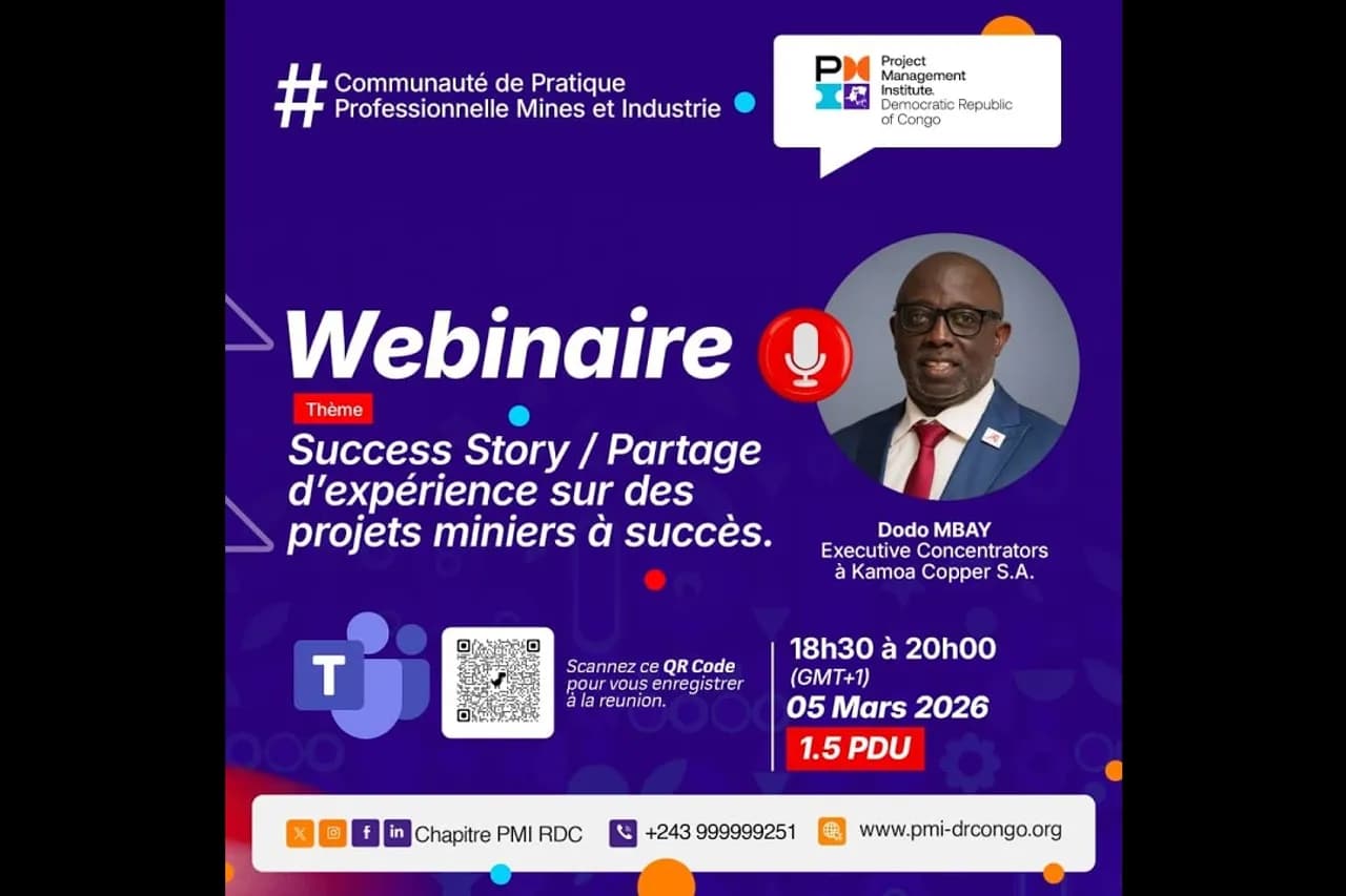 Vignette du webinaire sur les projets miniers à succès